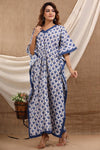 Kaftan-Blue Flowers