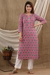 Blossom Love Floral Cotton Kurti