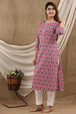 Blossom Love Floral Cotton Kurti
