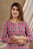 Blossom Love Floral Cotton Kurti