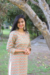Udaan -Mehendi Green Cotton Kurti