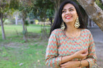 Udaan -Mehendi Green Cotton Kurti