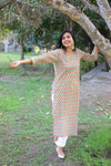 Udaan -Mehendi Green Cotton Kurti