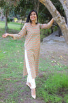 Udaan -Mehendi Green Cotton Kurti