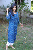 Udaan -Indigo Cotton Kurti