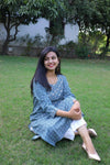 Udaan -True Blue  Cotton Kurti