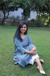 Udaan -True Blue  Cotton Kurti
