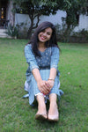 Udaan -True Blue  Cotton Kurti
