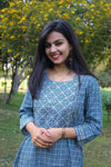 Udaan -True Blue  Cotton Kurti