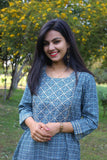 Udaan -True Blue  Cotton Kurti