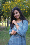 Udaan -True Blue  Cotton Kurti