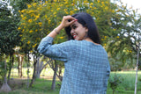 Udaan -True Blue  Cotton Kurti
