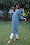 Udaan -True Blue  Cotton Kurti