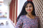 Udaan -Pink Blue  Cotton Kurti