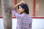 Udaan -Pink Blue  Cotton Kurti