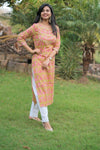 Udaan  Mehndi  Floral  Cotton Kurti