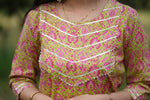 Udaan  Mehndi  Floral  Cotton Kurti