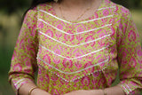 Udaan  Mehndi  Floral  Cotton Kurti