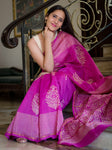 Chanderi Cotton Silk Saree - Royal Purple