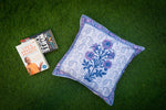 Purple Pleasure - Hand Block Printed Cushion Covers (16 X16 Inch; Set of 5)