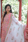Pink Gotta Work Cotton Suit with Cotton Dupatta