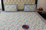 Summer Garden Cotton  Double Bedsheet (90 X108 Inch)