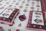 Royal Rose Garden Cotton  Double Bedsheet (90 X108 Inch)