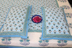 Blue Sky Beach Cotton  Double Bedsheet (90 X108 Inch)