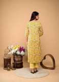 Pineapple  Floral Gota Work  Cotton Pant set