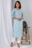 Ferozi - Hand Block Printed Cotton Kurti