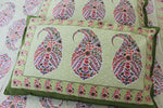 Mehendi with Multicoloured Motifs Cotton  Double Bedsheet (90 X108 Inch)