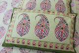 Mehendi with Multicoloured Motifs Cotton  Double Bedsheet (90 X108 Inch)