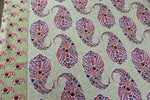 Mehendi with Multicoloured Motifs Cotton  Double Bedsheet (90 X108 Inch)