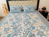 Sky Garden Cotton  Double Bedsheet (90 X108 Inch)
