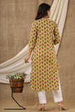 Yellow spring Cotton Kurti