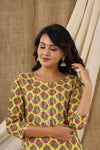 Yellow spring Cotton Kurti