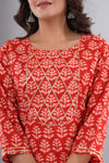 Tomatoe Red Cotton Kurti