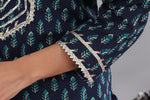 Mehndi Cotton Suit with Cotton Dupatta