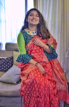 Chanderi Cotton Silk Saree - Peach