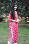 Udaan - Rani Pink Cotton Kurti