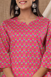 Naari Hot Pink Cotton Top