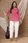 Naari Hot Pink Cotton Top