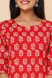 Naari Laal Rang Cotton Kurti