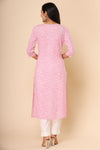 Naari Gulabi Cotton Kurti