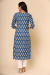 Naari Neela Rang Cotton Kurti