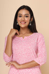 Naari Gulabi Cotton Kurti