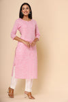 Naari Gulabi Cotton Kurti