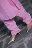 Naari Baby Pink Cotton Suit with kota Doriya Dupatta