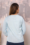 Pastel Blue Cotton Top