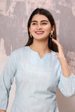 Pastel Blue Cotton Top